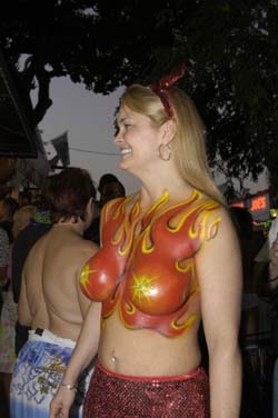 Body Painting 2004 photo - Duval Street, Key West